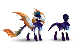 Size: 4106x2505 | Tagged: safe, artist:taiga-blackfield, oc, oc only, pegasus, pony, armor, simple background, solo, transparent background