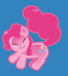 Size: 472x528 | Tagged: safe, artist:samoht-lion, pinkie pie, g4, blue background, cute, diapinkes, eyes closed, simple background, the lion king