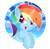 Size: 1500x1470 | Tagged: source needed, useless source url, safe, artist:jadebreeze115, rainbow dash, pegasus, pony, g4, cloud, cloudy, cute, female, holding onto something, mare, simple background, smiling, solo, sticker, sunlight, transparent background