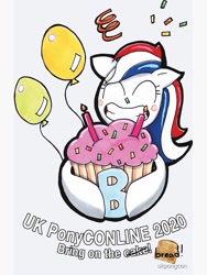 Size: 750x1000 | Tagged: safe, oc, oc:britannia (uk ponycon), uk ponycon, uk ponycon 2020, balloon
