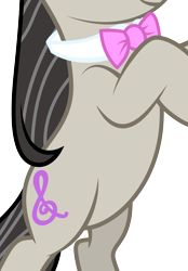 Size: 1902x2733 | Tagged: safe, artist:lazypixel, edit, vector edit, octavia melody, earth pony, pony, g4, belly, bipedal, bowtie, cropped, female, high res, pictures of bellies, simple background, solo, transparent background, vector