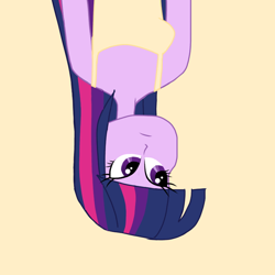 Size: 768x768 | Tagged: safe, artist:egtwiflash, twilight sparkle, alicorn, equestria girls, g4, album cover, ariana grande, clothes, cute, looking up, solo, sweetener, twilight sparkle (alicorn), upside down