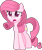 Size: 836x1002 | Tagged: safe, artist:elementbases, artist:muhammad yunus, oc, oc only, oc:annisa trihapsari, earth pony, pony, g4, base used, earth pony oc, female, mare, not rarity, pink body, pink hair, sad, sad pony, simple background, solo, transparent background, vector