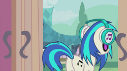 Size: 1920x1080 | Tagged: safe, screencap, dj pon-3, vinyl scratch, pony, unicorn, g4, season 5, slice of life (episode), butt, dj boot-3, female, headphones, mare, plot, solo, vinyl ass