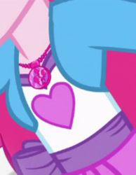 Size: 1920x2476 | Tagged: safe, screencap, pinkie pie, human, equestria girls, equestria girls specials, g4, my little pony equestria girls: mirror magic, boobshot, breasts, clothes, cropped, female, geode of sugar bombs, jacket, magical geodes, pictures of chests, solo