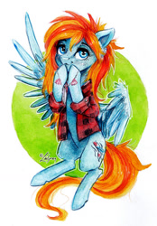 Size: 1024x1471 | Tagged: safe, artist:lailyren, oc, oc only, oc:sea feather, pegasus, pony, solo