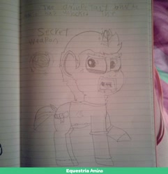 Size: 1024x1064 | Tagged: safe, artist:xxcherryjapansxx, pony, unicorn, bags under eyes, clothes, horn, john de lancie, lineart, lined paper, male, ponified, raised hoof, solo, stallion, traditional art