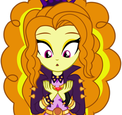 Size: 1614x1522 | Tagged: safe, artist:amgiwolf, adagio dazzle, equestria girls, find the magic, g4, my little pony equestria girls: better together, :o, bracelet, bust, clothes, female, jewelry, open mouth, simple background, transparent background