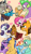 Size: 540x938 | Tagged: safe, artist:cocolove2176, applejack, capper dapperpaws, cheese sandwich, discord, flash sentry, fluttershy, pinkie pie, rainbow dash, rarity, spike, twilight sparkle, zephyr breeze, abyssinian, alicorn, draconequus, dragon, earth pony, pegasus, pony, unicorn, g4, bedroom eyes, blushing, bust, clothes, eyelashes, eyes closed, female, grin, heart, hoof kissing, male, mane seven, mane six, mare, ship:applespike, ship:capperity, ship:cheesepie, ship:discoshy, ship:flashlight, ship:zephdash, shipping, smiling, stallion, straight, twilight sparkle (alicorn), wings