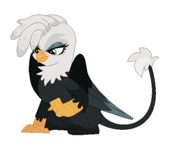 Size: 1024x898 | Tagged: safe, artist:kabuvee, oc, oc only, griffon, female, simple background, solo, white background