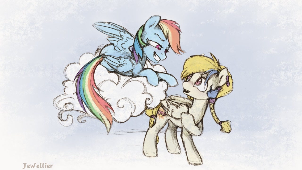 <b>golden</b> feather, princess celestia, rainbow dash, oc, oc:sunny skies, pegasu...