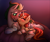 Size: 3000x2500 | Tagged: safe, artist:cornelia_nelson, oc, oc only, oc:cornelia nelson, oc:darkujio, alicorn, pony, unicorn, alicorn oc, beard, blushing, bumping, clothes, cute, darkelia, facial hair, high res, horn, socks, stockings, striped socks, thigh highs, wings