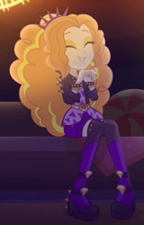 Size: 389x607 | Tagged: safe, screencap, adagio dazzle, equestria girls, find the magic, g4, my little pony equestria girls: better together, cropped, solo