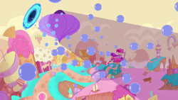 Size: 1920x1080 | Tagged: safe, screencap, close encounters of the balloon kind, g4.5, my little pony: pony life, bubble, lighthouse, no pony, ponyville, rainbow