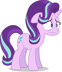 Size: 7968x9169 | Tagged: safe, artist:starcollider, starlight glimmer, pony, unicorn, g4, the crystalling, .svg available, absurd resolution, bags under eyes, faic, female, floppy ears, mare, show accurate, simple background, solo, starlight glimmer is best facemaker, transparent background, vector