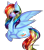 Size: 2031x2291 | Tagged: safe, artist:krissstudios, rainbow dash, pony, :p, backwards cutie mark, chest fluff, eye clipping through hair, lying down, simple background, solo, tongue out, transparent background