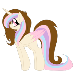Size: 2050x2030 | Tagged: safe, artist:ladylullabystar, oc, oc only, oc:lita sparkle, alicorn, pony, female, high res, mare, simple background, solo, transparent background, two toned wings, wings