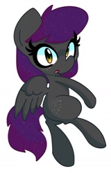 Size: 1130x1765 | Tagged: safe, artist:kindakismet, oc, oc only, pegasus, pony, looking at you, solo, spread wings, wings