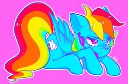 Size: 2048x1349 | Tagged: safe, artist:haichiroo, rainbow dash, pegasus, pony, g4, solo