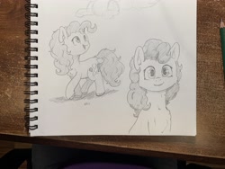 Size: 4032x3024 | Tagged: safe, artist:lost marbles, pinkie pie, earth pony, pony, g4, pencil drawing, photo, traditional art