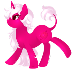 Size: 1422x1411 | Tagged: safe, artist:kireikirei, oc, oc only, oc:astraea, classical unicorn, pony, unicorn, cloven hooves, female, horn, leonine tail, long mane, mare, simple background, solo, transparent background, unshorn fetlocks