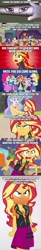 Size: 600x3652 | Tagged: safe, edit, edited screencap, screencap, apple bloom, applejack, fluttershy, golden hazel, mystery mint, pinkie pie, princess celestia, principal celestia, rainbow dash, rarity, sandalwood, sci-twi, scootaloo, starlight, sunset shimmer, sweetie belle, teddy t. touchdown, twilight sparkle, velvet sky, equestria girls, equestria girls specials, g4, my little pony equestria girls, my little pony equestria girls: better together, my little pony equestria girls: forgotten friendship, my little pony equestria girls: friendship games, my little pony equestria girls: rainbow rocks, my little pony equestria girls: rollercoaster of friendship, my past is not today, angry, caption, cutie mark crusaders, donald duck, ducktales, geode of empathy, humane five, humane seven, humane six, image macro, magical geodes, parody, rageset shimmer, text, that pony sure have anger issues