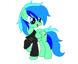 Size: 1750x1440 | Tagged: source needed, useless source url, safe, artist:jadebreeze115, oc, oc only, oc:jade breeze, pegasus, pony, artist, base used, black hoodie, blue eyes, clothes, colored wings, ethereal mane, gradient wings, hoodie, male, pegasus oc, simple background, smiling, solo, stallion, starry mane, transparent background, vector, wings