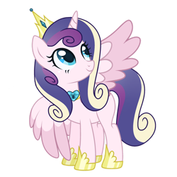 Size: 1280x1280 | Tagged: safe, artist:luc1d-dre4ms, artist:mint-light, oc, oc only, alicorn, pony, alicorn oc, crown, horn, jewelry, offspring, parent:princess cadance, parent:shining armor, parents:shiningcadance, princess shoes, regalia, simple background, solo, transparent background, wings