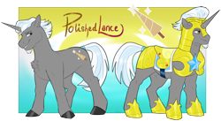 Size: 5654x3099 | Tagged: safe, artist:jeshh, oc, oc only, oc:polished lance, pony, unicorn, absurd resolution, armor, male, royal guard armor, solo, stallion