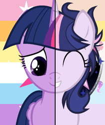 Size: 648x768 | Tagged: safe, artist:whiteplumage233, twilight sparkle, oc, alicorn, pony, unicorn, g4, female, mare, twilight sparkle (alicorn)