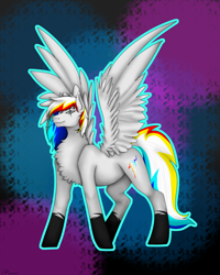 Size: 4000x5000 | Tagged: safe, oc, oc only, oc:agressive wings, pegasus, pony, wings