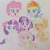 Size: 998x998 | Tagged: safe, artist:mmy_little_drawings, applejack, fluttershy, pinkie pie, rainbow dash, rarity, twilight sparkle, alicorn, earth pony, pegasus, pony, unicorn, g4, g4.5, my little pony: pony life, applejack's hat, cowboy hat, cute, female, hat, looking at you, mane six, mare, obtrusive watermark, one eye closed, open mouth, smiling, smiling at you, twilight sparkle (alicorn), watermark, wink, winking at you