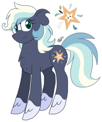 Size: 1377x1651 | Tagged: safe, artist:gallantserver, oc, oc only, oc:sugarcube smith, earth pony, pony, concave belly, female, magical lesbian spawn, mare, offspring, parent:applejack, parent:oc:silverlay, parents:canon x oc, parents:silverjack, simple background, solo, transparent background