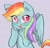 Size: 1215x1167 | Tagged: safe, artist:parappaya, rainbow dash, pegasus, pony, g4, blushing, cute, dashabetes, looking at you, open mouth, smiling, solo