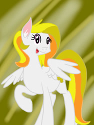 Size: 768x1024 | Tagged: safe, artist:mirriora, oc, oc only, oc:mystic wings, pegasus, pony, ear fluff, looking up, pegasus oc, solo
