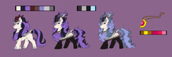 Size: 1920x635 | Tagged: safe, artist:imperiialfrost, oc, oc only, oc:wintertide frost, kirin, female, reference sheet, solo