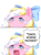 Size: 1196x1600 | Tagged: safe, anonymous artist, oc, oc only, oc:bay breeze, pegasus, pony, ambiguous facial structure, blushing, bow, cute, descriptive noise, female, hair bow, happy, horse noises, mare, ocbetes, open mouth, simple background, smol, solo, text, white background