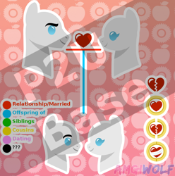 Size: 530x535 | Tagged: safe, artist:amgiwolf, oc, oc only, earth pony, pony, .psd available, .xcf available, bald, base, bust, eyelashes, family tree, female, heart, heartbreak, male, mare, obtrusive watermark, oc x oc, pay to use, shipping, simple background, smiling, solo, stallion, straight, transparent background, watermark