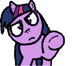 Size: 403x369 | Tagged: safe, artist:pokehidden, twilight sparkle, pony, unicorn, banned from equestria daily, g4, animated, blinking, cute, looking at you, oops, oops my bad, open mouth, pixel art, simple background, smiling, solo, sprite, talking, talking to viewer, transparent background, unicorn twilight