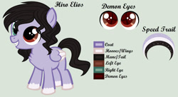 Size: 1280x697 | Tagged: safe, artist:lominicinfinity, oc, oc only, oc:hiro elios, pegasus, pony, colt, heterochromia, male, reference sheet, simple background, solo