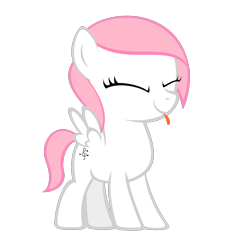 Size: 1220x1340 | Tagged: safe, artist:strategypony, oc, oc only, oc:sugar morning, pegasus, pony, g4, :p, cute, female, filly, foal, pegasus oc, simple background, solo, tongue out, transparent background, younger