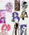 Size: 1747x2073 | Tagged: safe, artist:citi, screencap, diamond tiara, discord, pinkie pie, rarity, human, a dog and pony show, crusaders of the lost mark, g4, party of one, the big mac question, arin hanson face, faic, humanized, out of context, pinkamena diane pie, scene interpretation, screencap reference, shackles