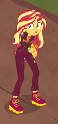 Size: 350x742 | Tagged: safe, screencap, sunset shimmer, equestria girls, equestria girls series, g4, sunset's backstage pass!, spoiler:eqg series (season 2), cropped, solo