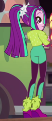 Size: 300x693 | Tagged: safe, screencap, aria blaze, equestria girls, equestria girls specials, g4, my little pony equestria girls: better together, my little pony equestria girls: sunset's backstage pass, arse-ia blaze, cropped, rear view