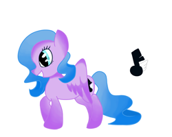 Size: 2500x2000 | Tagged: safe, artist:wimple, oc, oc only, oc:violet melody, pegasus, pony, high res, pegasus oc, simple background, solo, white background
