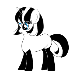 Size: 1414x1414 | Tagged: safe, artist:wimple, oc, oc only, oc:wimple, pony, unicorn, horn, simple background, solo, unicorn oc, white background