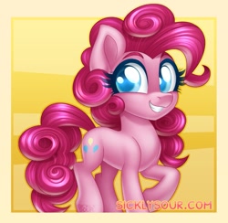 Size: 1393x1362 | Tagged: safe, artist:sickly-sour, pinkie pie, earth pony, pony, g4, female, mare, solo