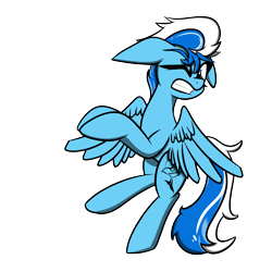 Size: 2500x2500 | Tagged: safe, artist:flywheel, oc, oc:scuba, pegasus, pony, high res, simple background, solo, transparent background