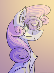 Size: 2600x3500 | Tagged: safe, artist:chipwanderer, sweetie belle, pony, unicorn, g4, female, filly, gradient background, high res, solo