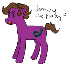 Size: 442x449 | Tagged: safe, artist:kaduo7, oc, oc only, earth pony, pony, colt, jerma985, male, ponified, ponysona, simple background, solo, white background